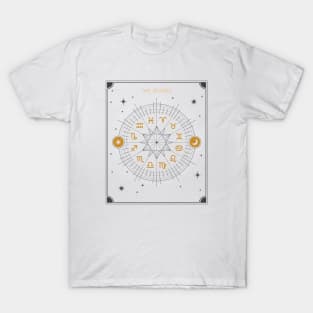 Signs of the Zodiac Wheel | Astrology Zodiac Sign Design T-Shirt